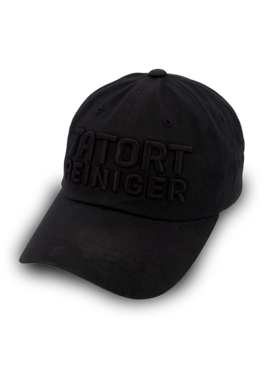 BASEBALL UNISEX CAP - CRIME CLEANER / BLACK-BLACK