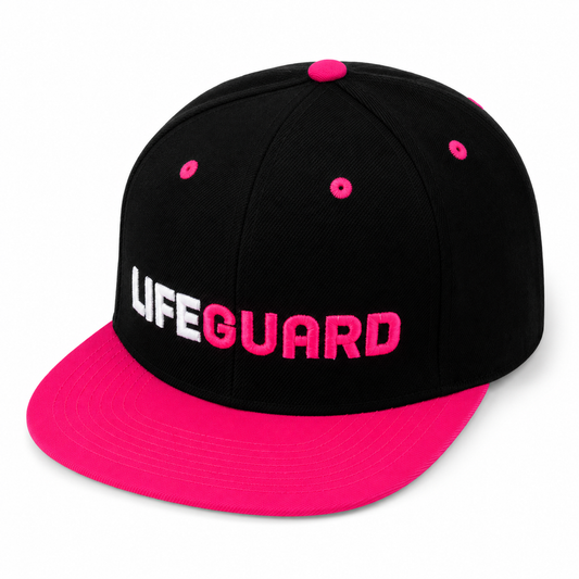 SNAPBACK UNISEX CAP - LIFEGUARD / BLACK-PINK
