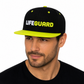 SNAPBACK UNISEX CAP - LIFEGUARD / BLACK - NEON GELB