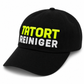 BASEBALL UNISEX CAP - TATORTREINIGER / BLACK-NEON GELB