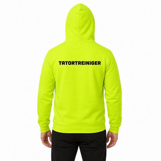 Hoodie Yellow - "TATORTREINIGER"