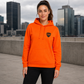 Hoodie Orange -"TATORTREINIGER"